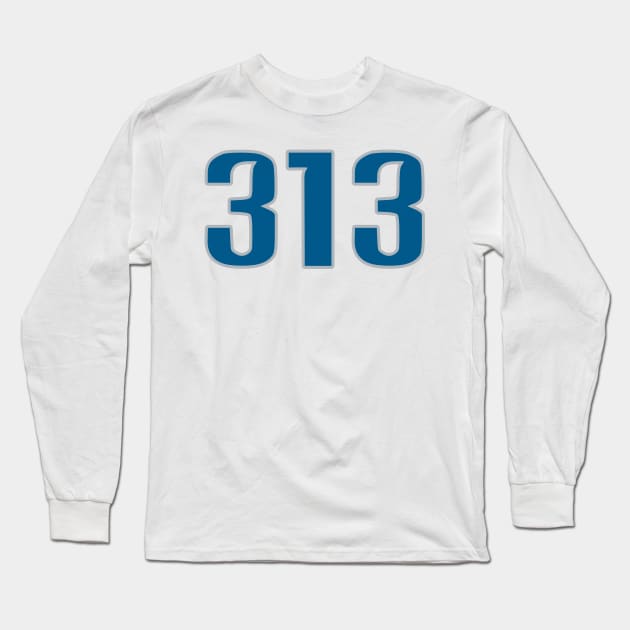 Detroit LYFE the 313!!! Long Sleeve T-Shirt by OffesniveLine